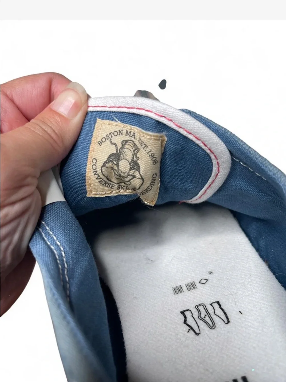 Converse dusty blue